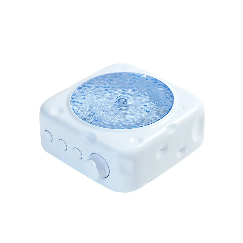 Portable Wave Projection Light Bluetooth Speaker RGB Atmosphere Light Hifi Audio System Wireless MP3 Music Player Birthday Gift