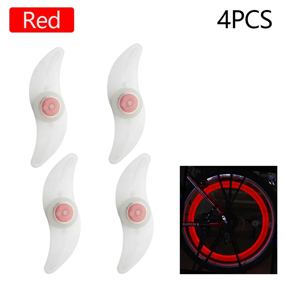 Waterproof Bicycle Wheel Spoke Light - 3 Modes for Safety and Visibility - Easy Installation - Ideal for Mountain and Road Bikes
