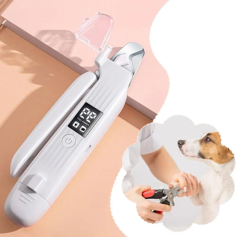 Electric 2-in-1 Pet Nail Clipper Cat Nail Clipper Dog Electric Nail Polisher Animal Multifunctional Finger Pet Nail Trimmer