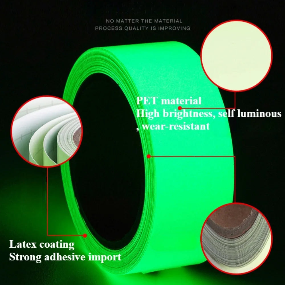 Cat luminous stickers adhesive tape night home indoor outdoor self  luminous fluorescent strips Stair warning tape DIY stage