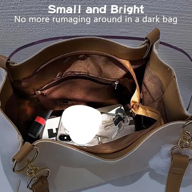 Touch Sensitive LED Charging Lamp Purse Light Handbag with Automatic Sensor Bed Lamp Heart Light Gift Ideas Women