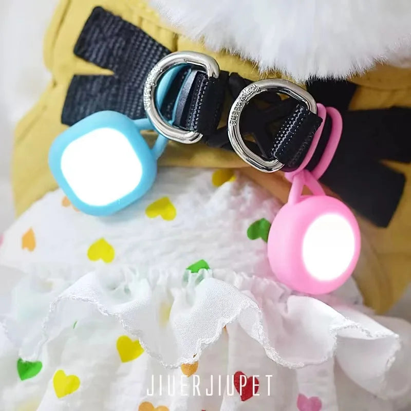 1pc Pet Luminous Pendant, Dog LED Walking Dog Night Silicone Hanging Tag, Cat Anti-lost Dog Tag